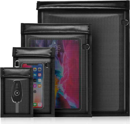 4-Pack Faraday Bags (EMP-Resistant)