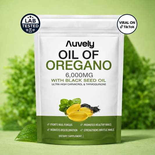 Auvely Oregano & Black Seed Oil - Healthy Nails Start From Within