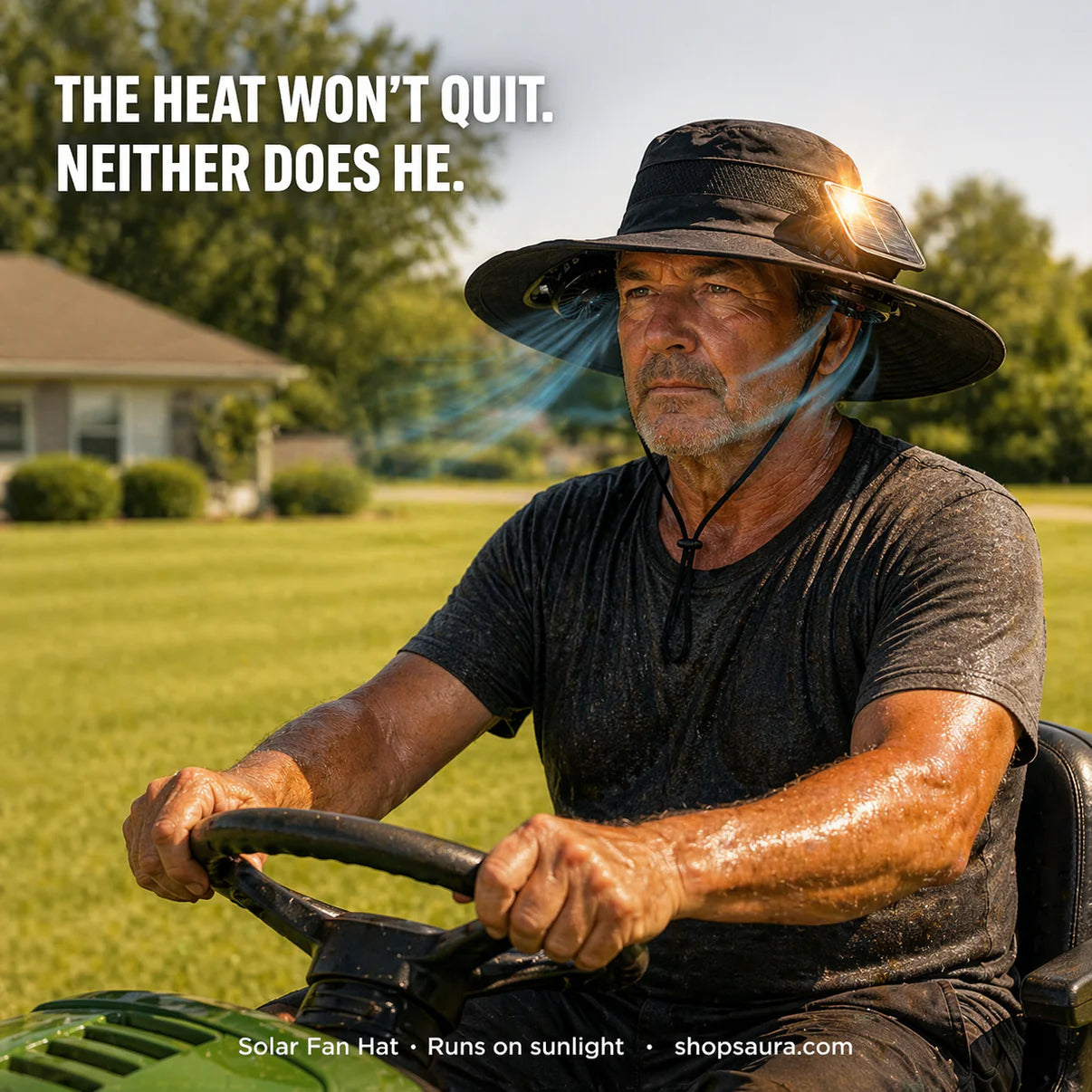 Solar-Powered Cooling Fan Hat
