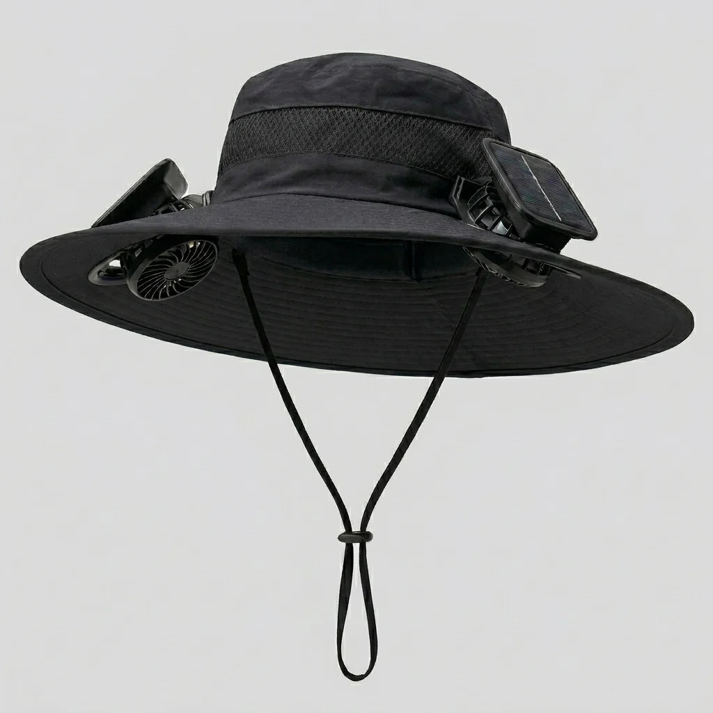 Solar-Powered Cooling Fan Hat