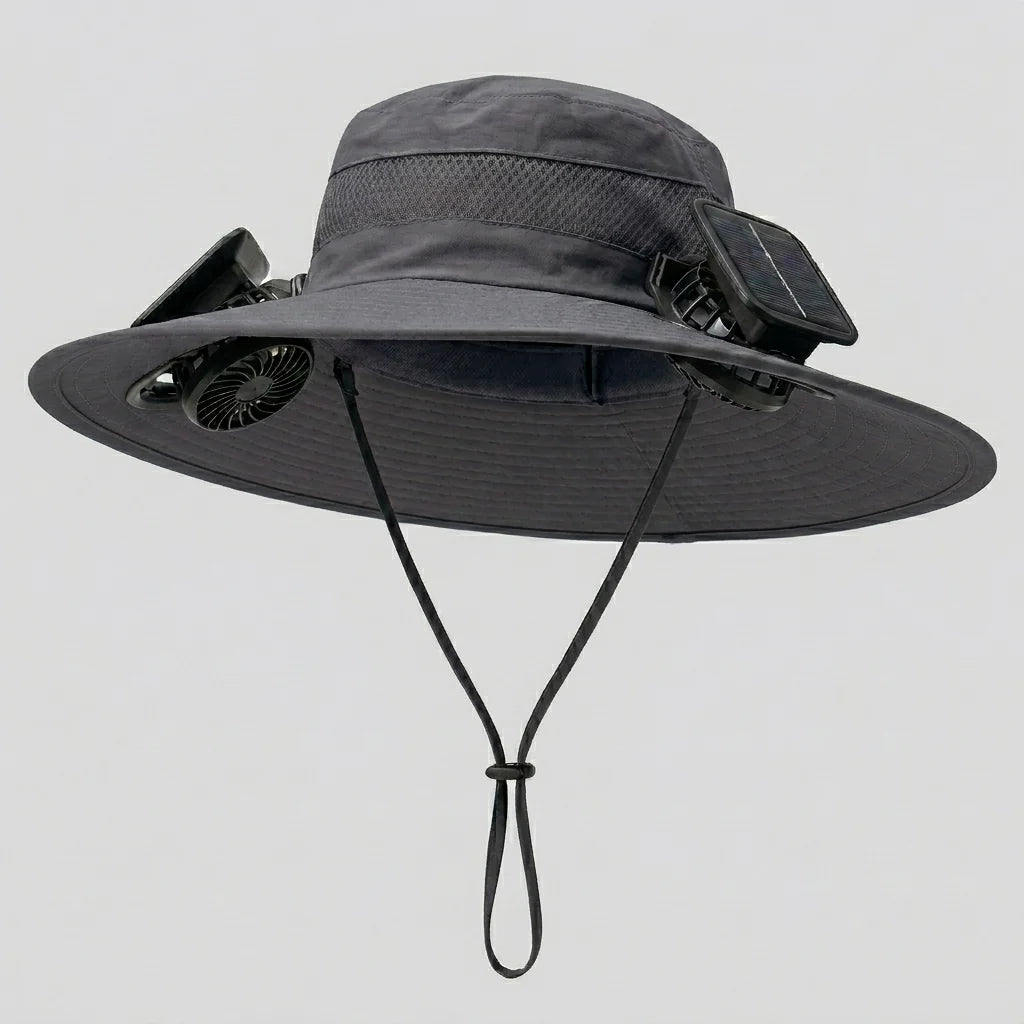 Solar-Powered Cooling Fan Hat