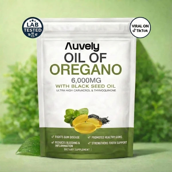 AUVELY OREGANO & BLACK SEED OIL - ELIMINATES GUM DISEASE