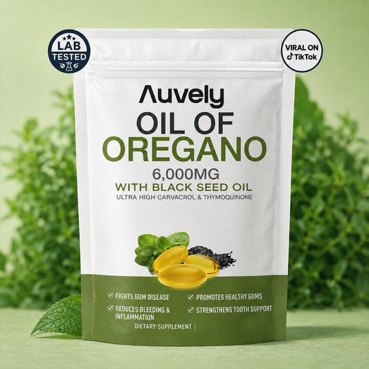 Auvely Oregano & Black Seed Oil - Eliminates Gum Disease
