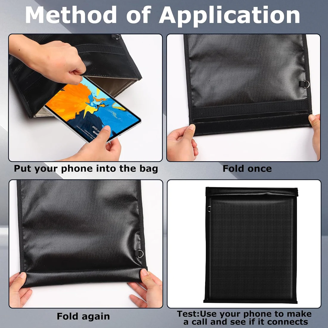 4-Pack Faraday Bags (EMP-Resistant)