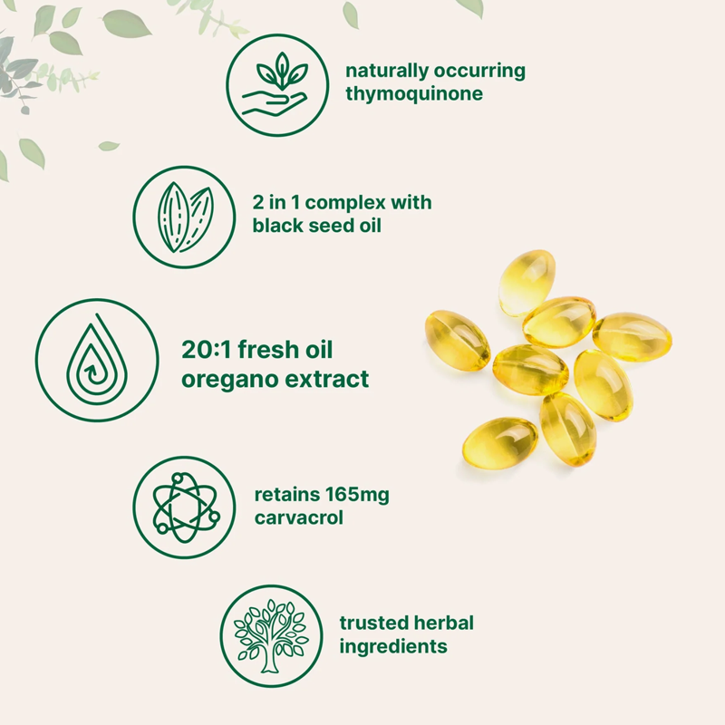 Auvely™ Oil Of Oregano With Black Seed Oil